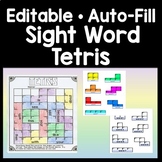 Sight Word Tetris with Shapes and a Game Board {Editable w