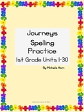 Journeys Spelling and Handwriting Practice for 1st Grade U