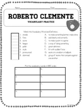 roberto clemente journeys 3rd grade story