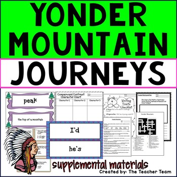 Preview of Yonder Mountain | Journeys 3rd Grade Unit 3 Lesson 13 Printables