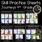 Journeys Unit 1-6 Bundle (Fourth Grade): Skill Practice Sheets