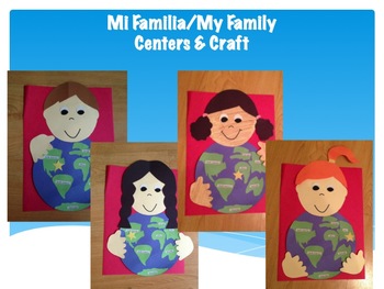 Preview of Mi Familia, My Family (Journeys Second Grade Unit 1 Lesson 2 Centers)