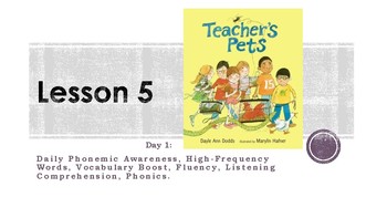 Preview of Teacher's Pet Journeys Unit 1- Lesson 5: Day 1 Second Grade