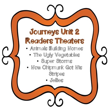 Preview of Journeys Unit 2 Reader's Theaters Second ( 2nd ) Grade