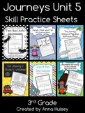 Journeys Unit 5 Bundle (Third Grade): Skill Practice Sheets