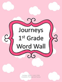 Journeys Word Wall, 1st Grade, Unit 4. Cloud Theme