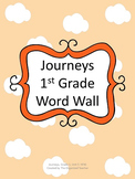 Journeys Word Wall, 1st Grade, Unit 5. Cloud Theme