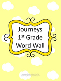 Journeys Word Wall, 1st Grade, Unit 6. Cloud Theme