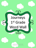 Journeys Word Wall, 1st Grade, Unit 3. Cloud Theme