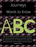 Journeys Words to Know - For Word Wall