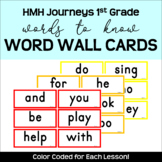 Journeys Words to Know / HFW for Word Wall or Flashcards -