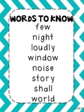 Journeys Words to Know Posters Unit 5