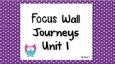 Journeys focus wall 2nd grade Unit 1