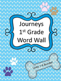 Journeys, 1st grade Word Wall BUNDLE! All units 1-6. Dog themed.