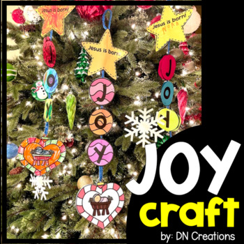 Preview of Joy Christmas Craft l Nativity Craft l Birth of Jesus Bible Craft