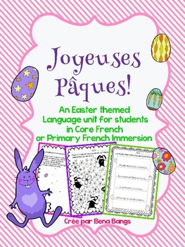 Preview of {Joyeuses Paques!} French language activities for immersion or Core French