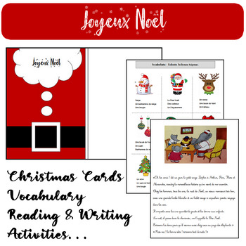 Joyeux Noel Christmas Activies In French By Littlemelina Tpt