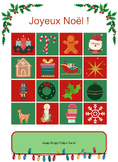 Joyeux Noël French Christmas Bingo. 25 Bingo Boards, 24 Terms