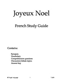 Joyeux Noel-French Study Guide