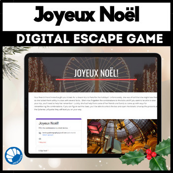 Preview of Joyeux Noel - French Christmas digital Escape game 