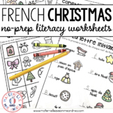FRENCH No-Prep Christmas Literacy Activities Pack - Littér
