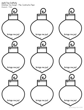 Joyful Christmas Tree Writing & Craft Activity by Up and Away in Pre-K
