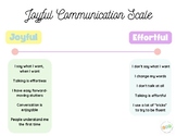 Joyful Communication Self-Rating Sliding Scale for Stutter