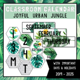 Joyful Urban Jungle Classroom Calendar - FREEBIE