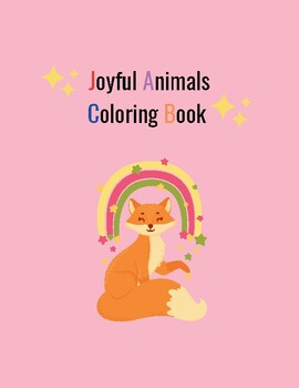 Preview of Joyful animals coloring book