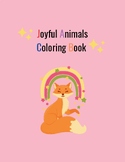 Joyful animals coloring book