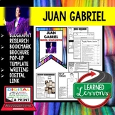 Juan Gabriel Biography Research, Bookmark Brochure, Pop-Up