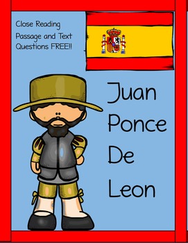 Preview of Juan Ponce de Leon Reading Passage