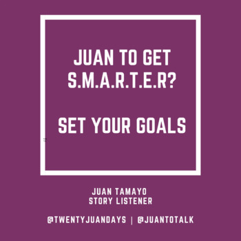Preview of Juan to get S.M.A.R.T.E.R? Set your Goals!
