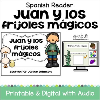 Preview of Juan y los frijoles mágicos Spanish Fairy Tale Reader Easy Beginning Mini Book