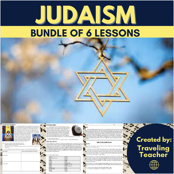 Preview of Judaism Bundle: 6 Lessons; Readings + Printable Worksheets + Activities