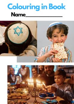 Preview of Judaism COLORING pages (US) BUNDLE for Jewish Children (61 pages!) PDF Printable