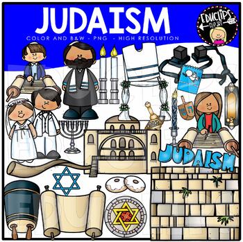 Preview of Judaism Clip Art Set{Educlips Clipart}