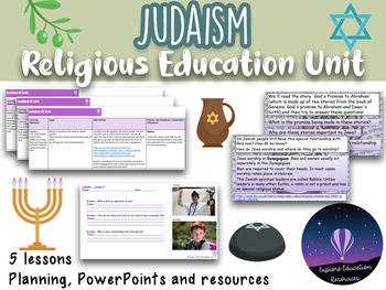 Preview of Judaism RE Unit - 5 Lessons