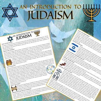 Preview of Judaism Reading Comprehension Jewish Introduction Worksheets