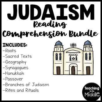 Judaism Reading Comprehension Worksheet Bundle Jewish by Teaching to