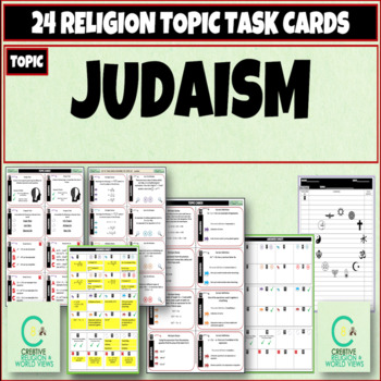 Preview of Judaism Religious Studies Task Cards