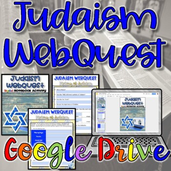Preview of Judaism WebQuest: Reading Comprehension and Research - Digital
