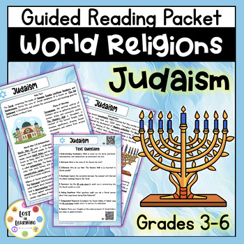 Preview of Judaism || World Religions || Guided Reading Comprehension || Text & Qs