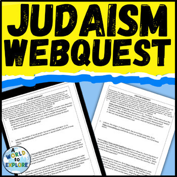 Preview of Judaism a World Religion Research Activity WebQuest