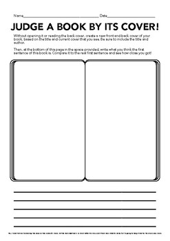 how to make a cover page for a book report