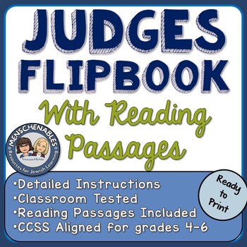 Preview of Judges-Reading Comprehension and Flipbook Project