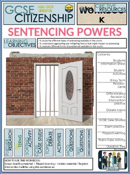 Preview of Judges and Sentencing Powers - Student Activities and Worksheets