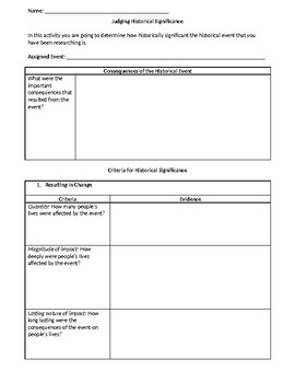 Preview of Judging Historical Significance