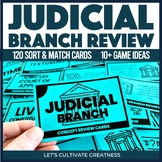 Judicial Branch Activity Review Task Cards - Civics Govern