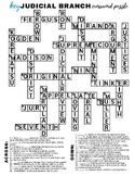 Judicial Branch Crossword Puzzle